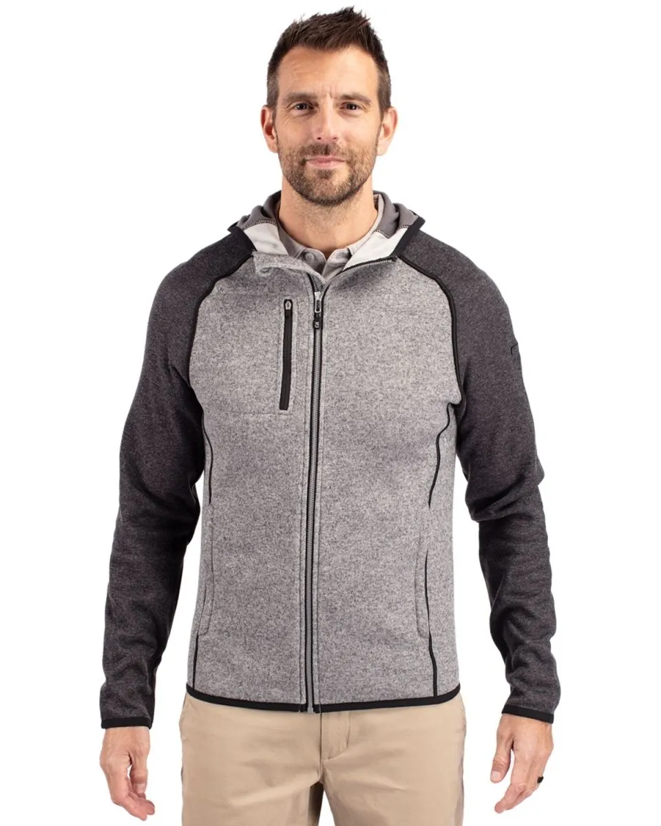 Cutter & Buck Men's Mainsail Full Zip Hooded Jacket
