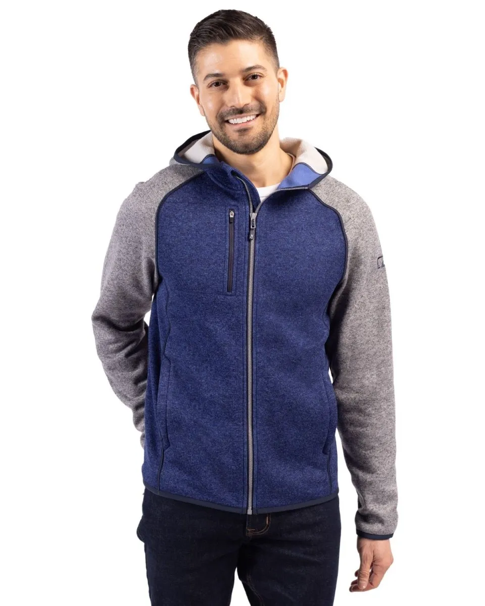 Cutter & Buck Men's Mainsail Full Zip Hooded Jacket