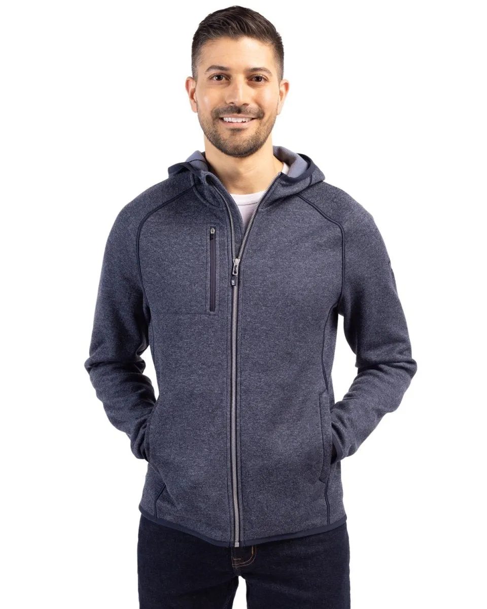 Cutter & Buck Men's Mainsail Full Zip Hooded Jacket