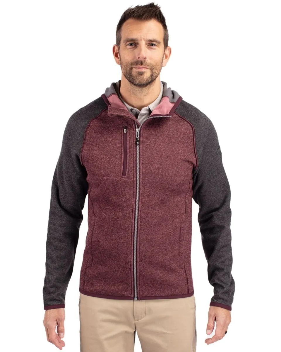 Cutter & Buck Men's Mainsail Full Zip Hooded Jacket