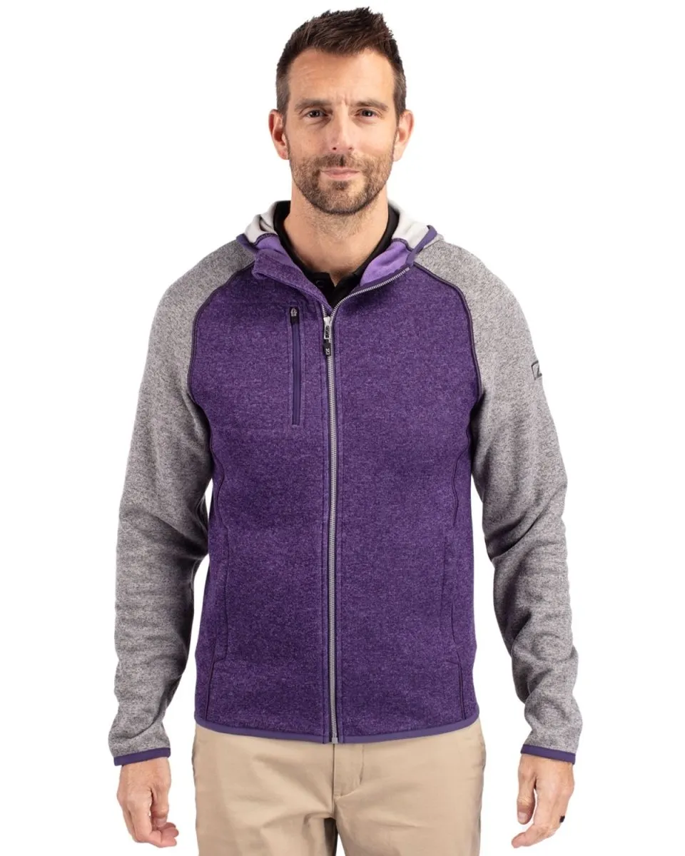 Cutter & Buck Men's Mainsail Full Zip Hooded Jacket