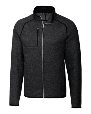 Cutter & Buck Men's Mainsail Sweater-Knit Full Zip Jacket