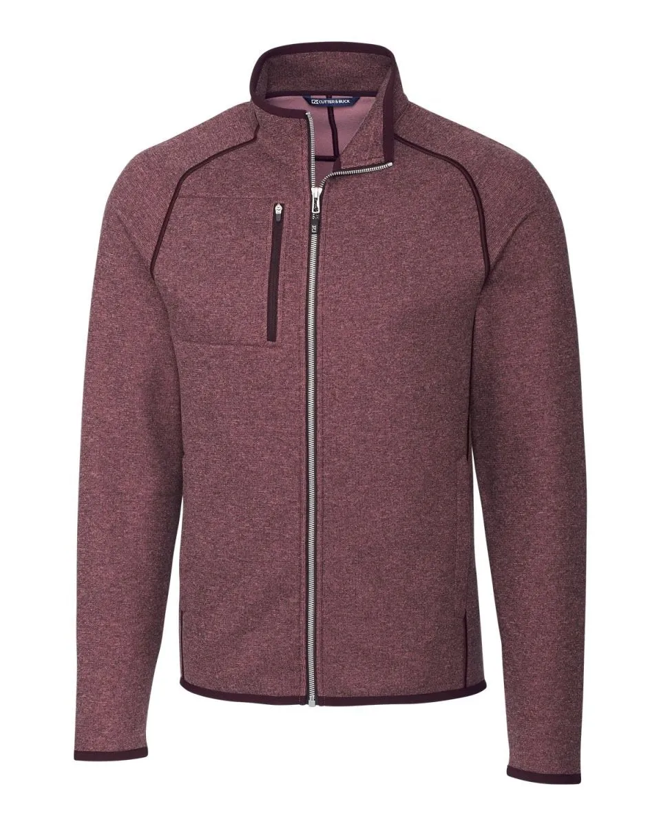 Cutter & Buck Men's Mainsail Sweater-Knit Full Zip Jacket