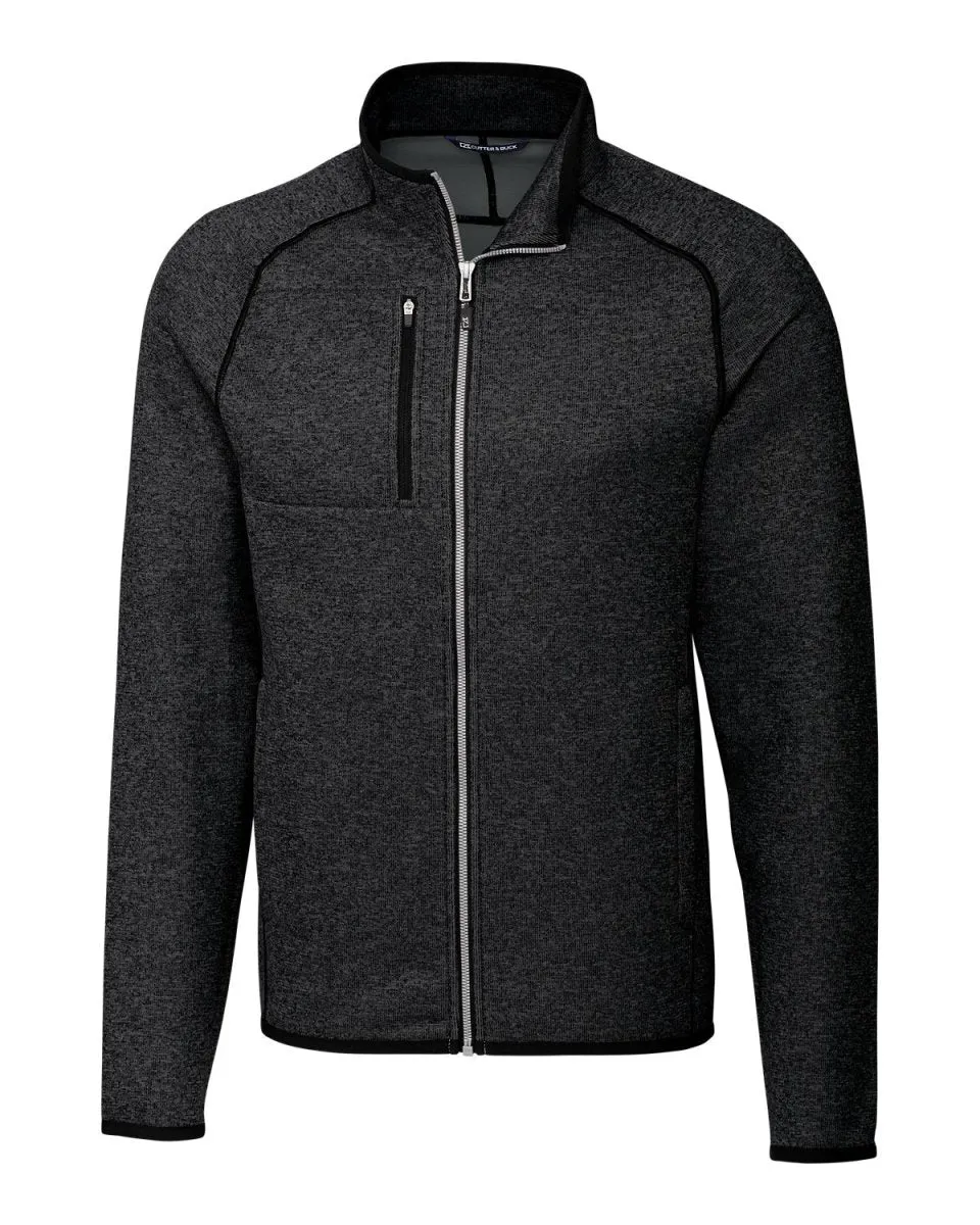 Cutter & Buck Men's Mainsail Sweater-Knit Full Zip Jacket