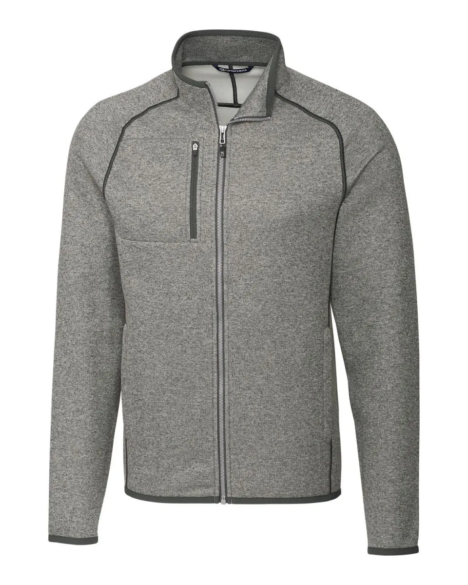 Cutter & Buck Men's Mainsail Sweater-Knit Full Zip Jacket