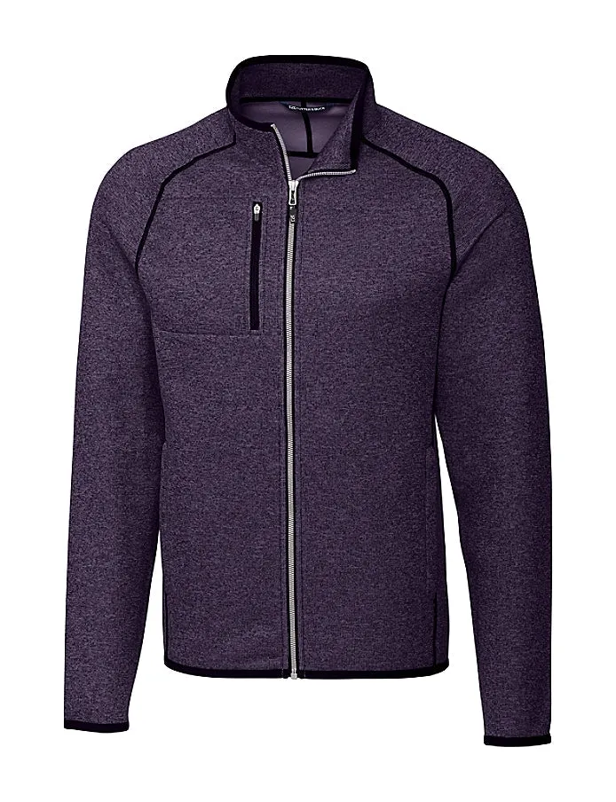 Cutter & Buck Men's Mainsail Sweater-Knit Full Zip Jacket