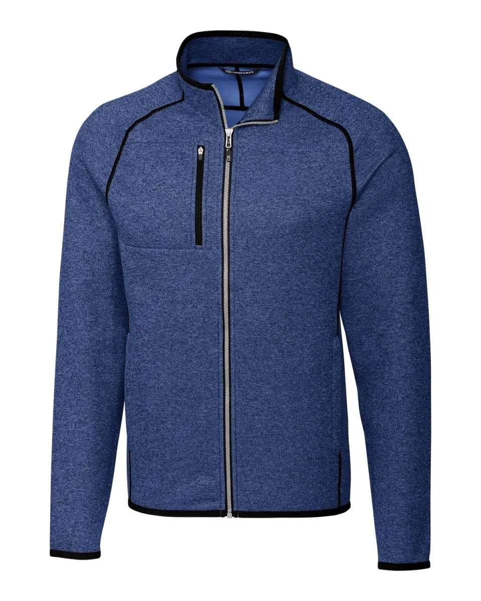 Cutter & Buck Men's Mainsail Sweater-Knit Full Zip Jacket