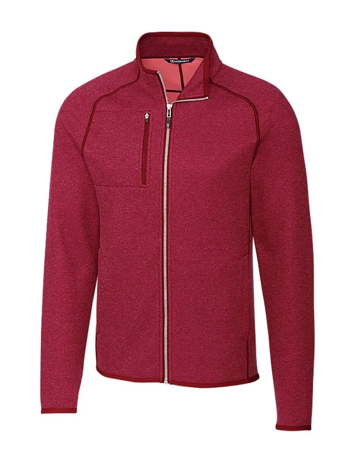 Cutter & Buck Men's Mainsail Sweater-Knit Full Zip Jacket