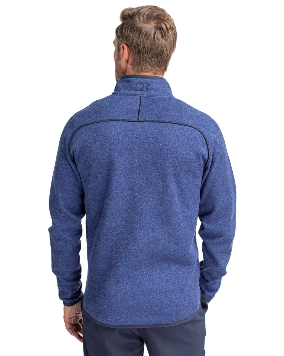 Cutter & Buck Men's Mainsail Sweater-Knit Full Zip Jacket