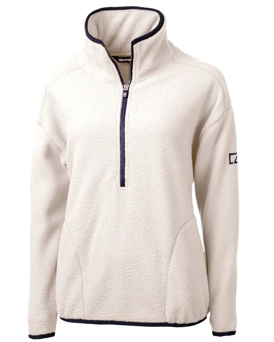 Cutter & Buck Women's Cascade Eco Sherpa Fleece Pullover Jacket