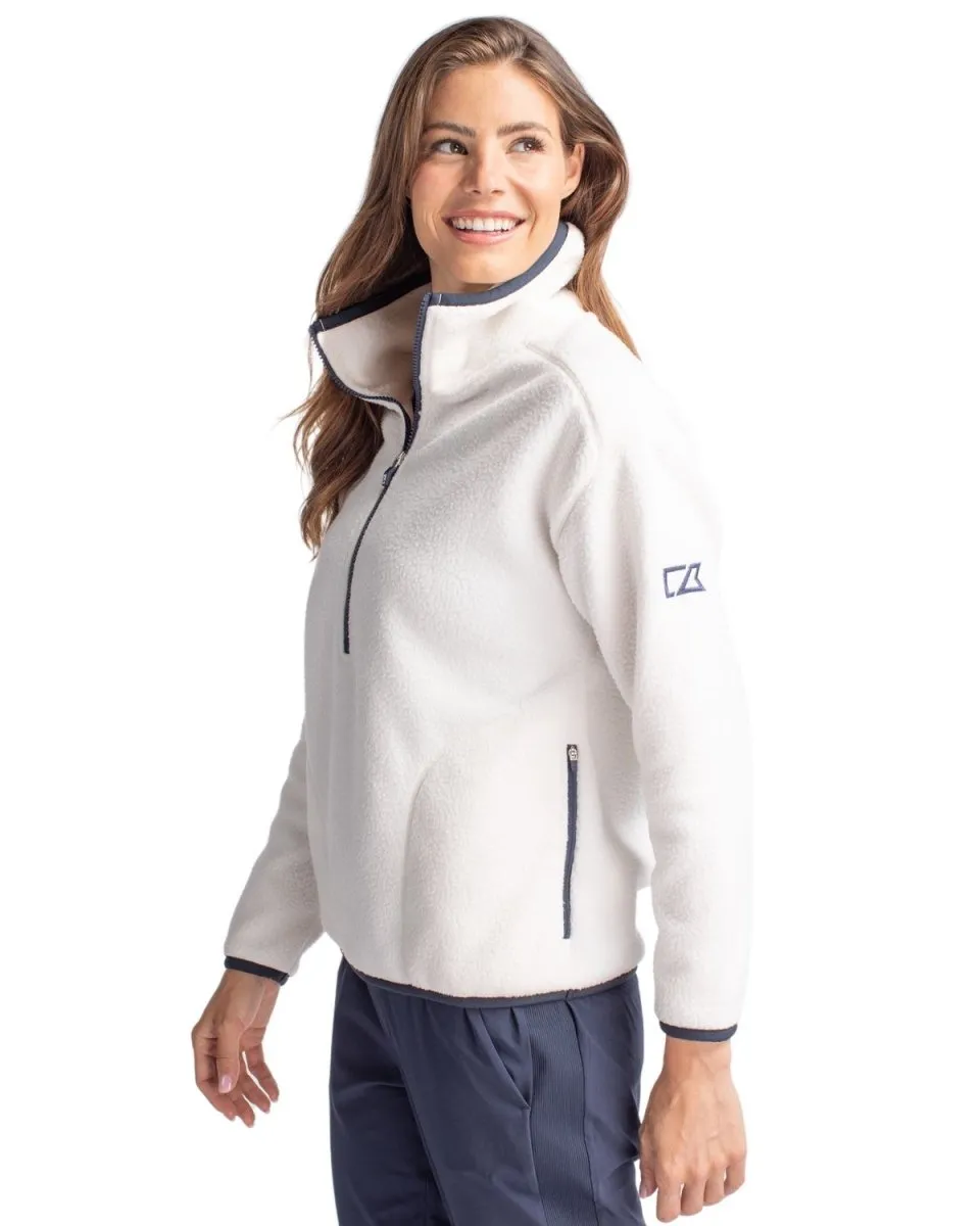 Cutter & Buck Women's Cascade Eco Sherpa Fleece Pullover Jacket