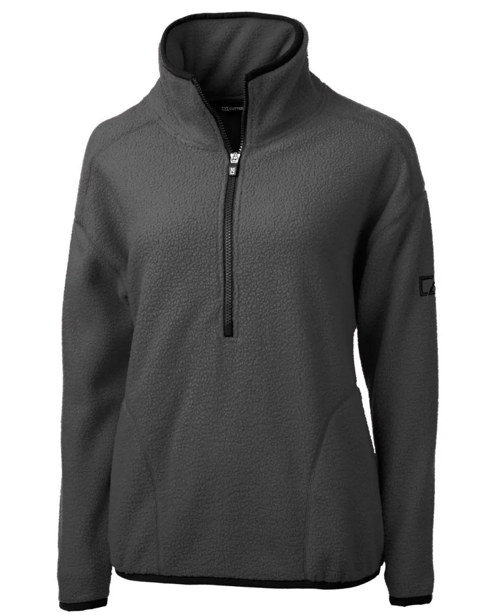 Cutter & Buck Women's Cascade Eco Sherpa Fleece Pullover Jacket