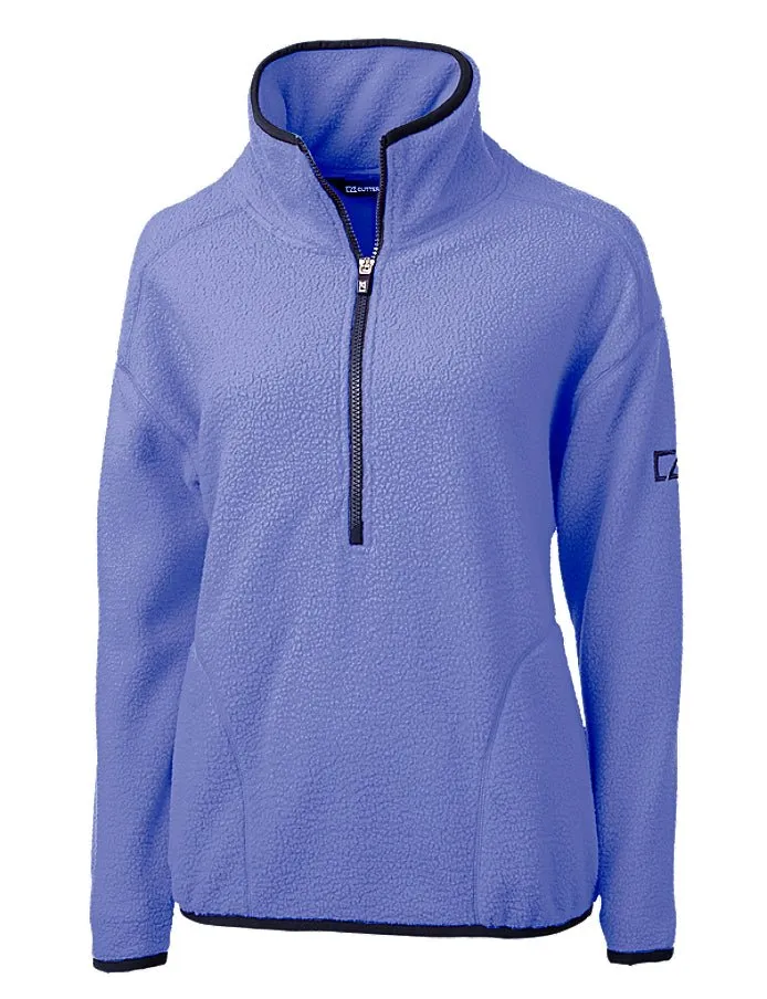 Cutter & Buck Women's Cascade Eco Sherpa Fleece Pullover Jacket