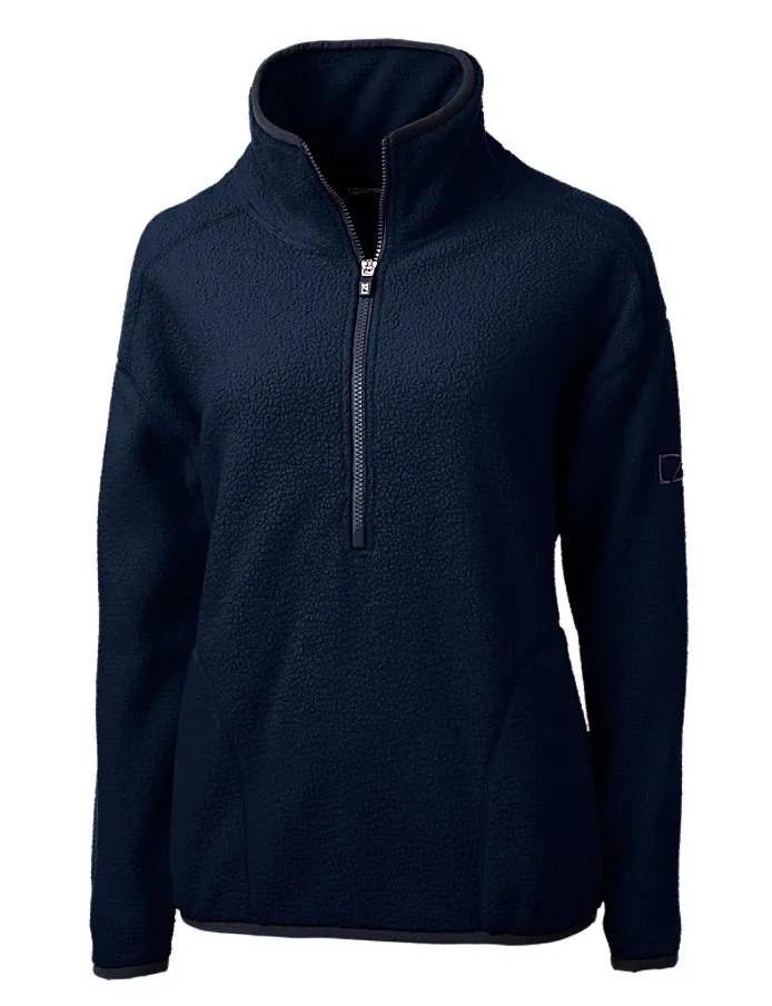 Cutter & Buck Women's Cascade Eco Sherpa Fleece Pullover Jacket