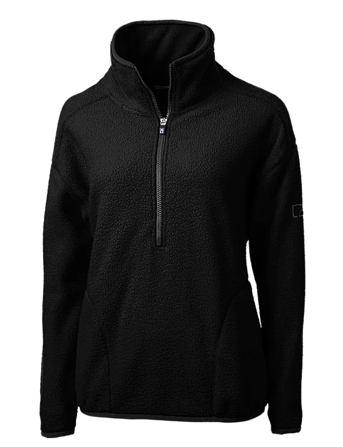 Cutter & Buck Women's Cascade Eco Sherpa Fleece Pullover Jacket