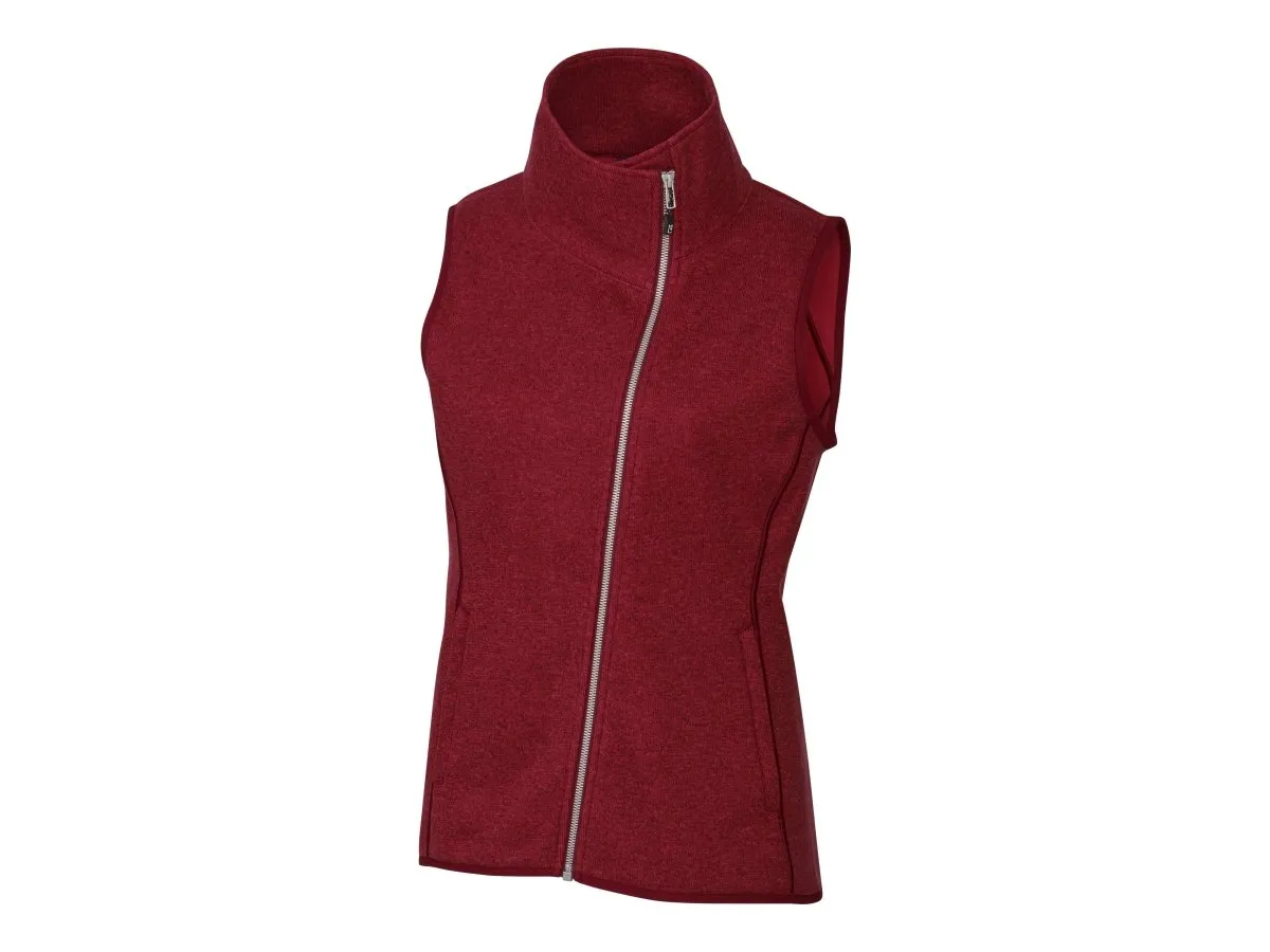 Cutter & Buck Women's Mainsail Sweater-Knit Full Zip Vest