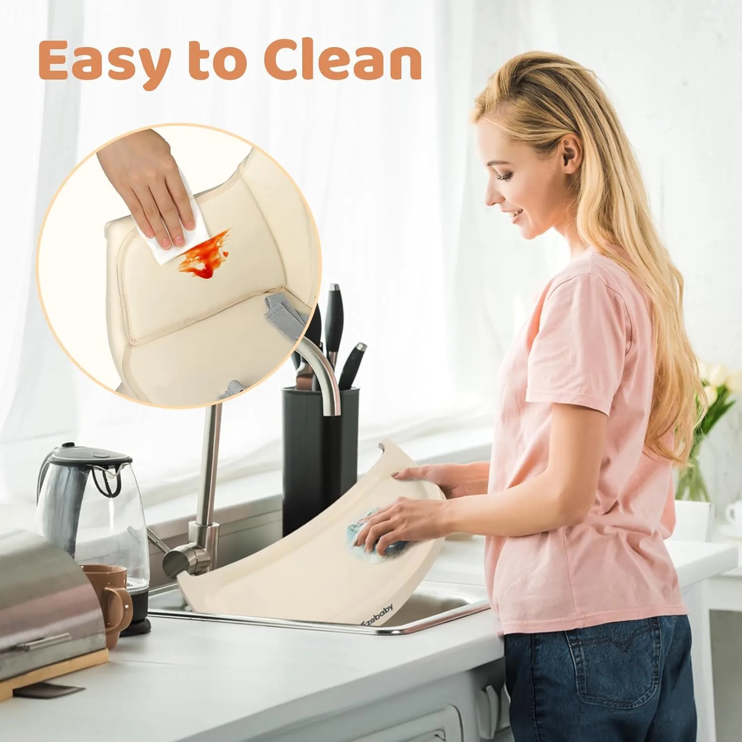 Deluxe 6-in-1 High Chair | Booster | Stool | Low Chair | Grey or Cream | 6m - 99 years