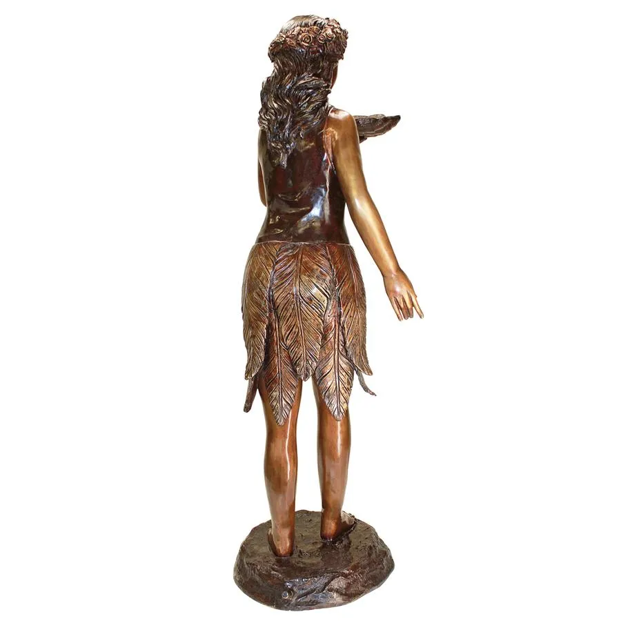 Design Toscano- Leaf Maiden Cast Bronze Garden Statue