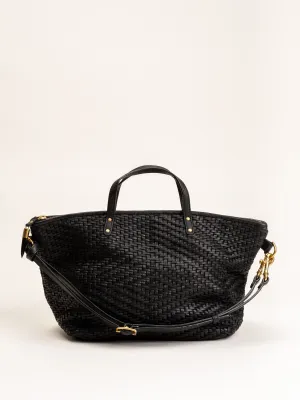 devon holdall - black woven
