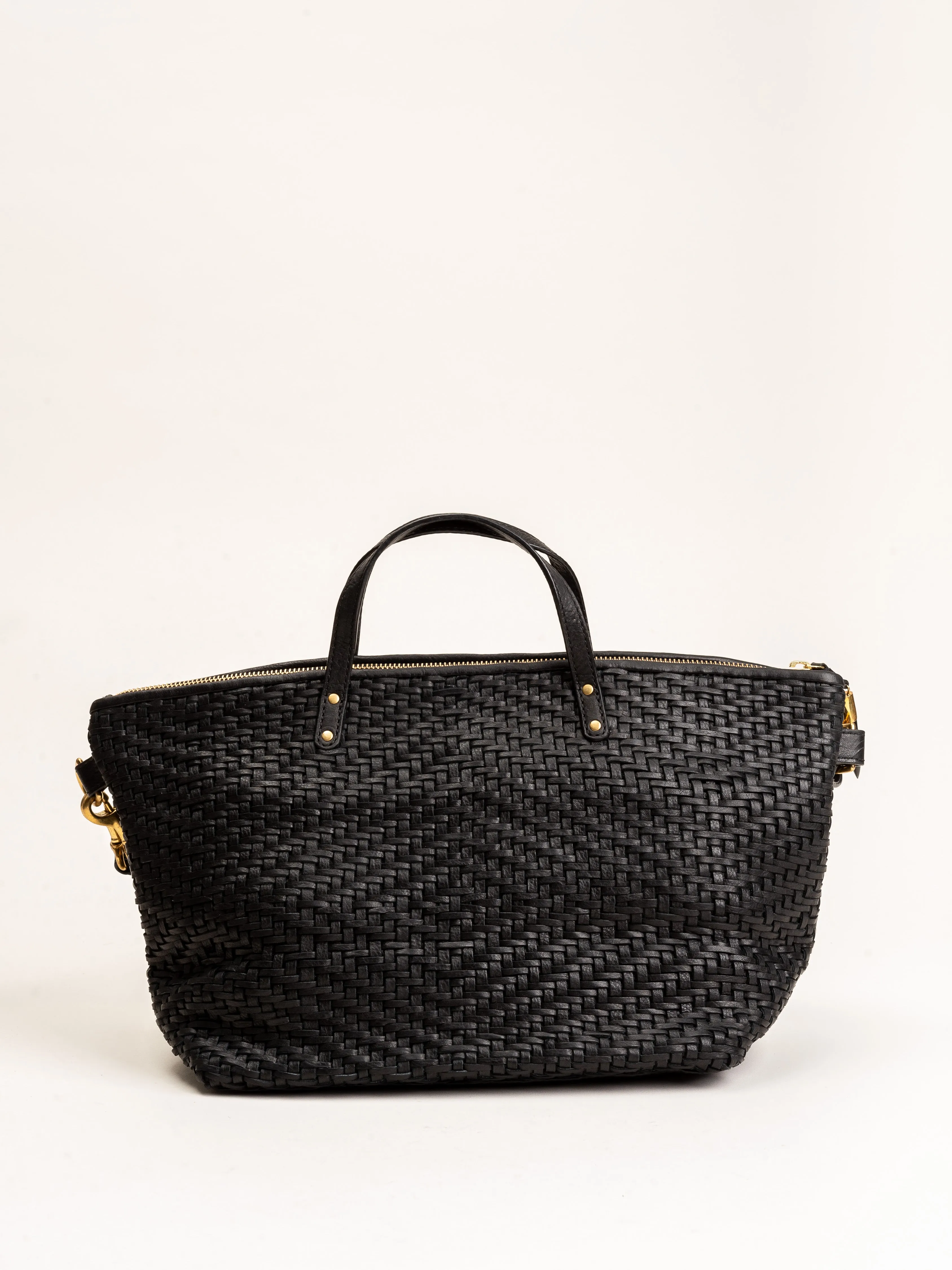 devon holdall - black woven