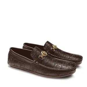 DL - VER-SACE BROWN LOAFERS