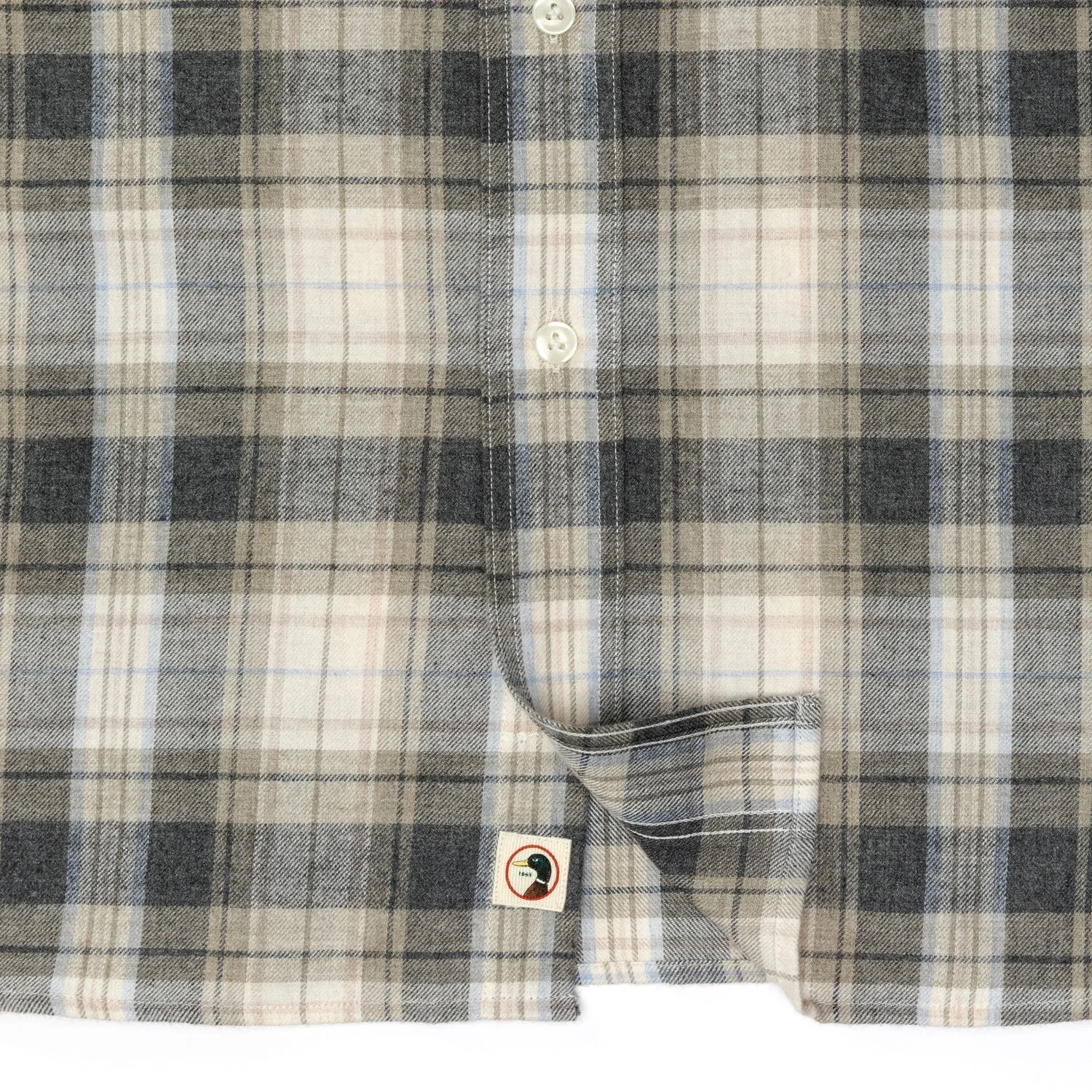Duck Head Cotton Flannel Sport Rolland Plaid Shirt