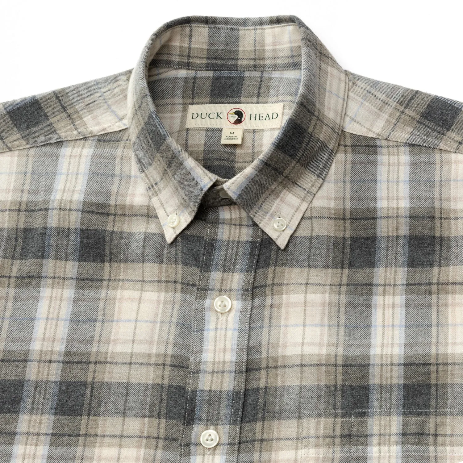 Duck Head Cotton Flannel Sport Rolland Plaid Shirt