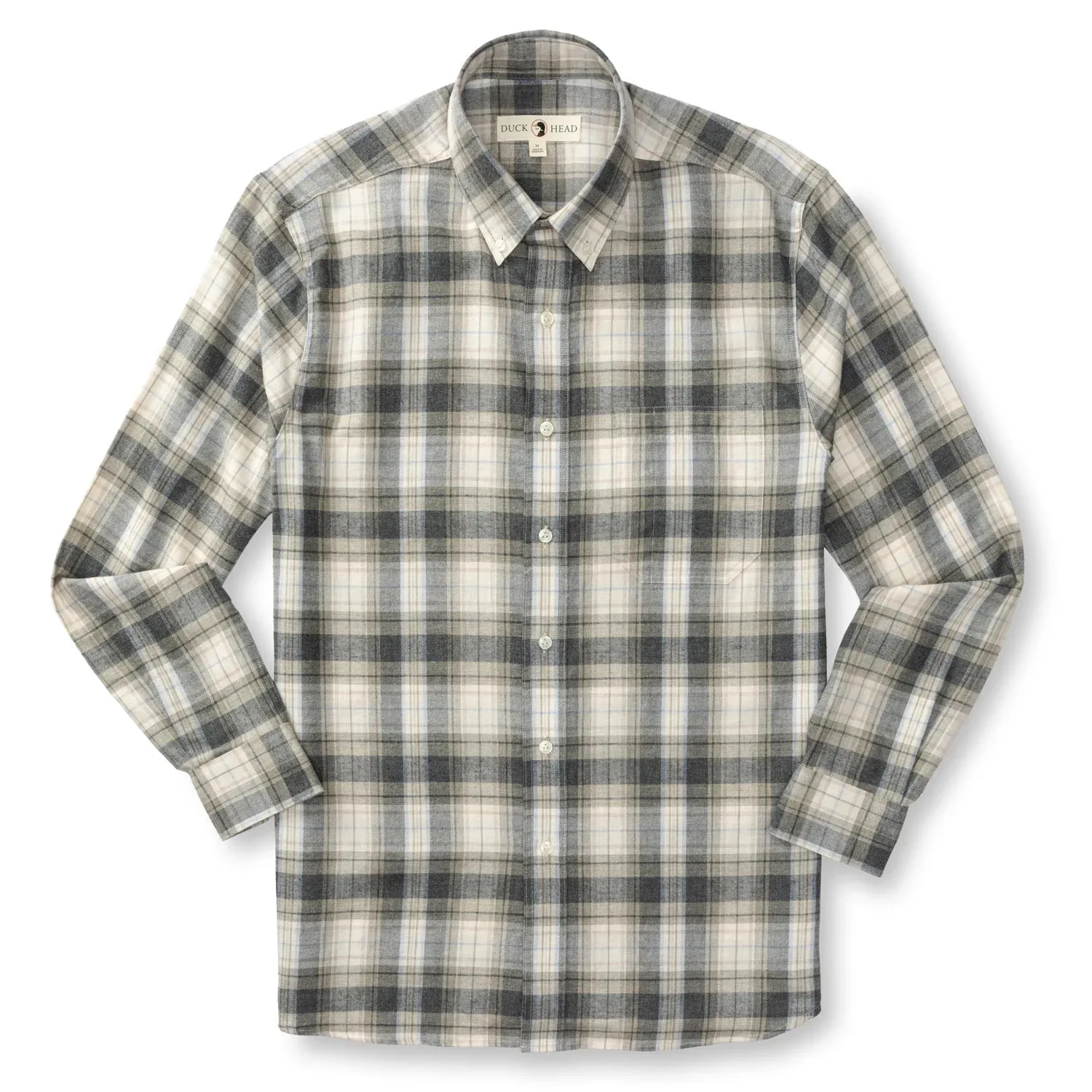 Duck Head Cotton Flannel Sport Rolland Plaid Shirt