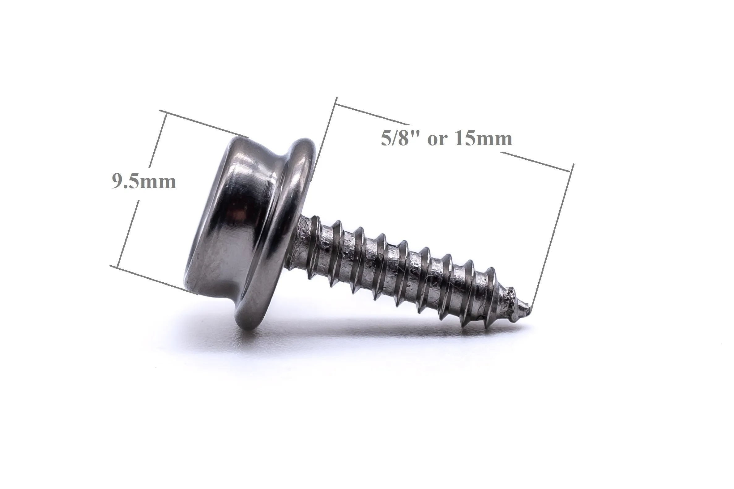 Durable DOT press snap fastener kit brass nickel plated canvas to deck 5/8" long screw with tools