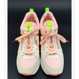 EUC Michael Kors Georgie Mixed-Media Trainer size 6.5M