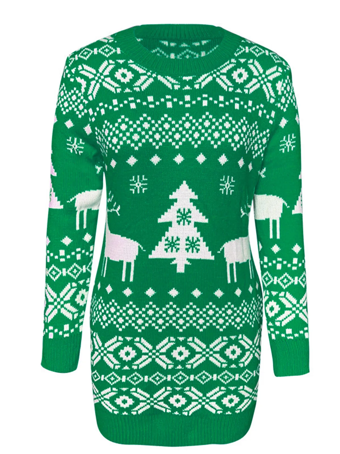 Festive Christmas Mini Sweater Dress/Tunic