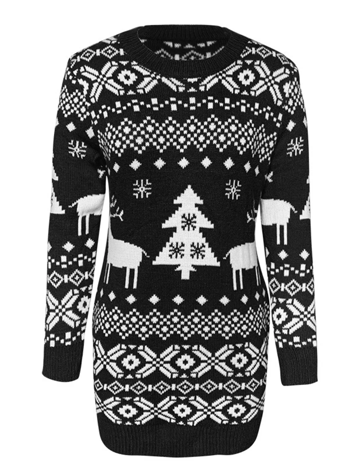 Festive Christmas Mini Sweater Dress/Tunic