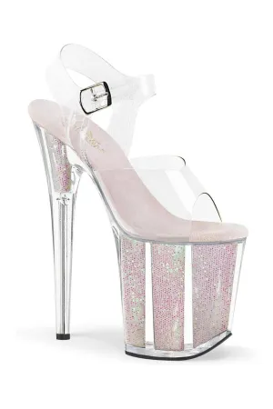 FLAMINGO-808G Exotic Sandal | Clear Vinyl