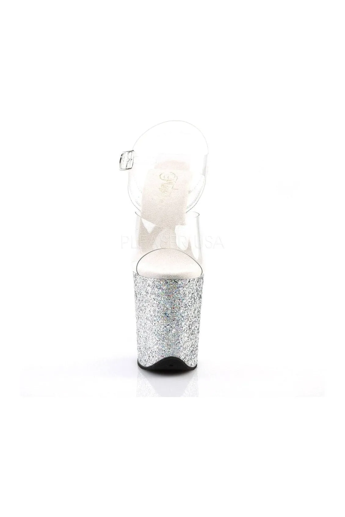 FLAMINGO-808LG Platform Sandal  | Clear Vinyl