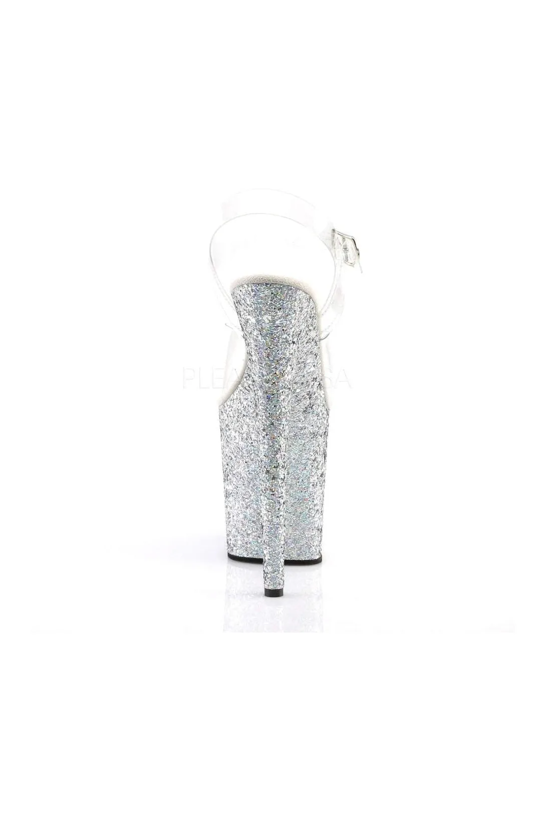 FLAMINGO-808LG Platform Sandal  | Clear Vinyl