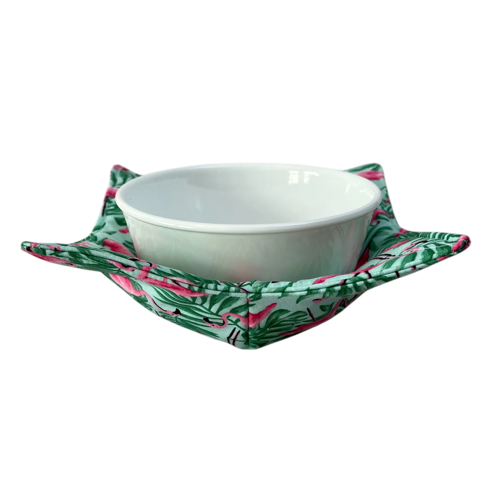 Flamingo Paradise Microwave Bowl Cozy
