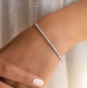 Flexible Diamond Bangle Bracelet (Made to Order)
