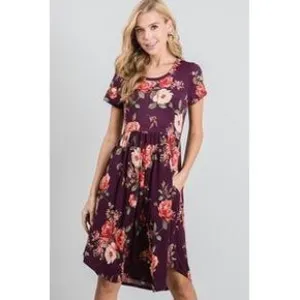 Floral Perfection- Burgundy Floral