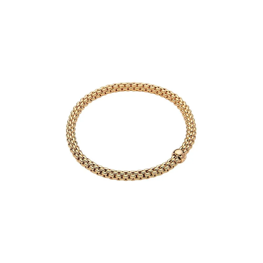 FOPE Yellow Gold Solo Flex-it Bracelet