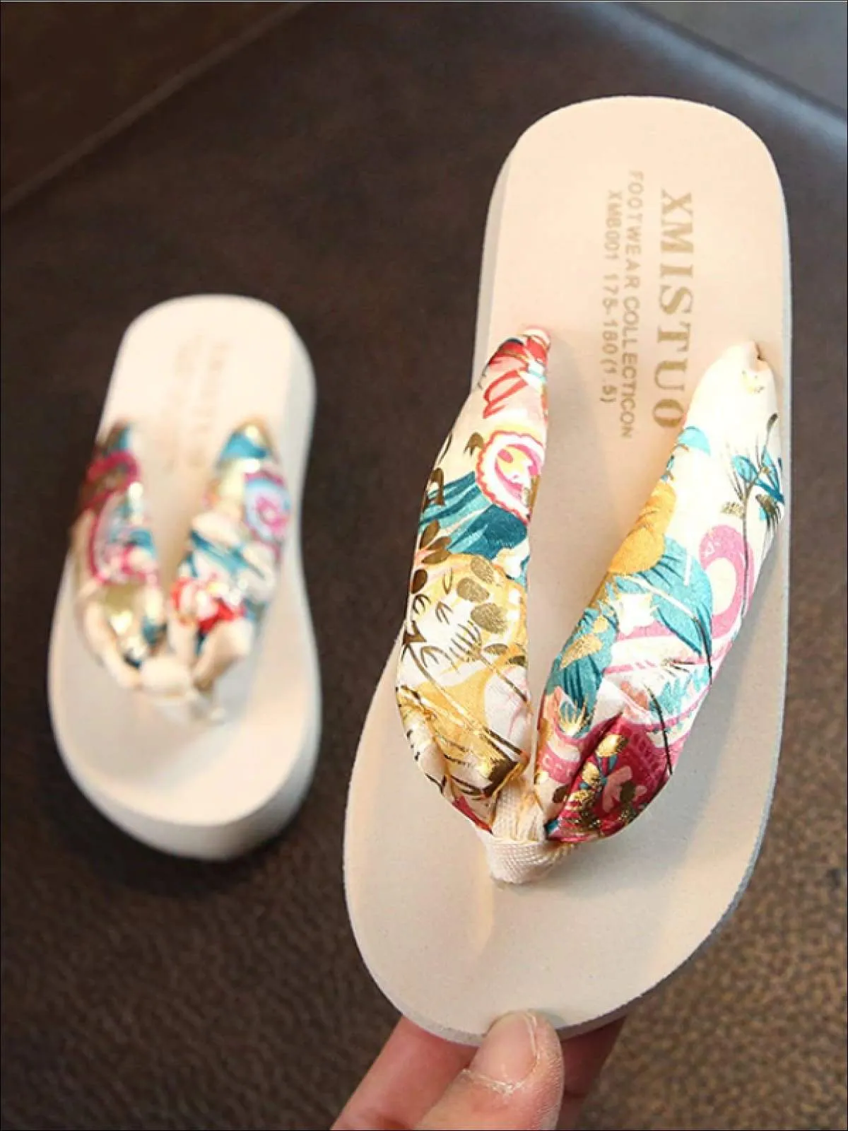 Girls Tropical Themed Sandals By Liv and Mia