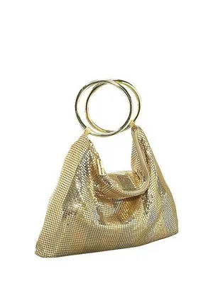 Gold Sequin Bracelet Bag