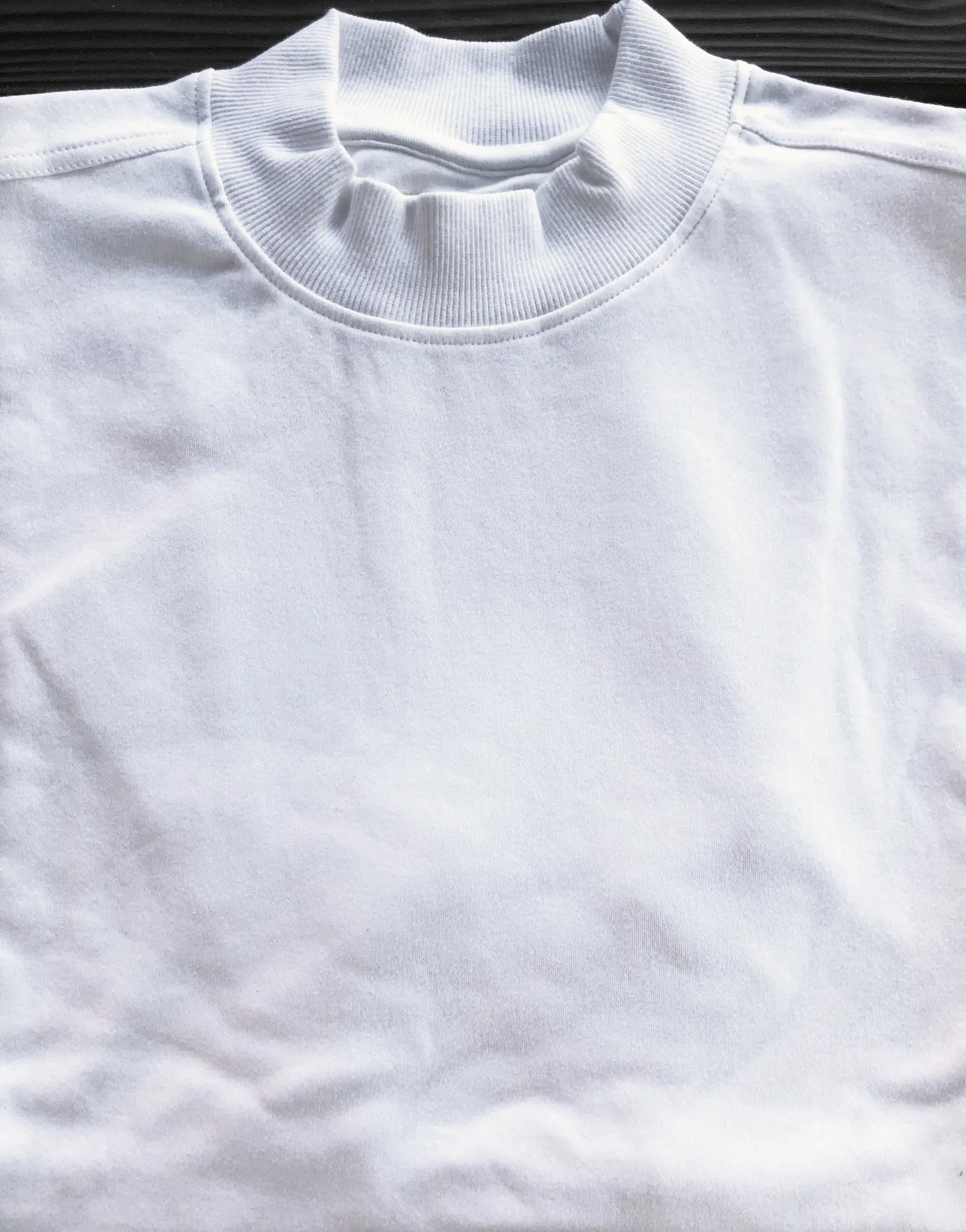 Good Life 100% Cotton Mens Heavyweight Short Sleeve Mock Turtleneck Shirt