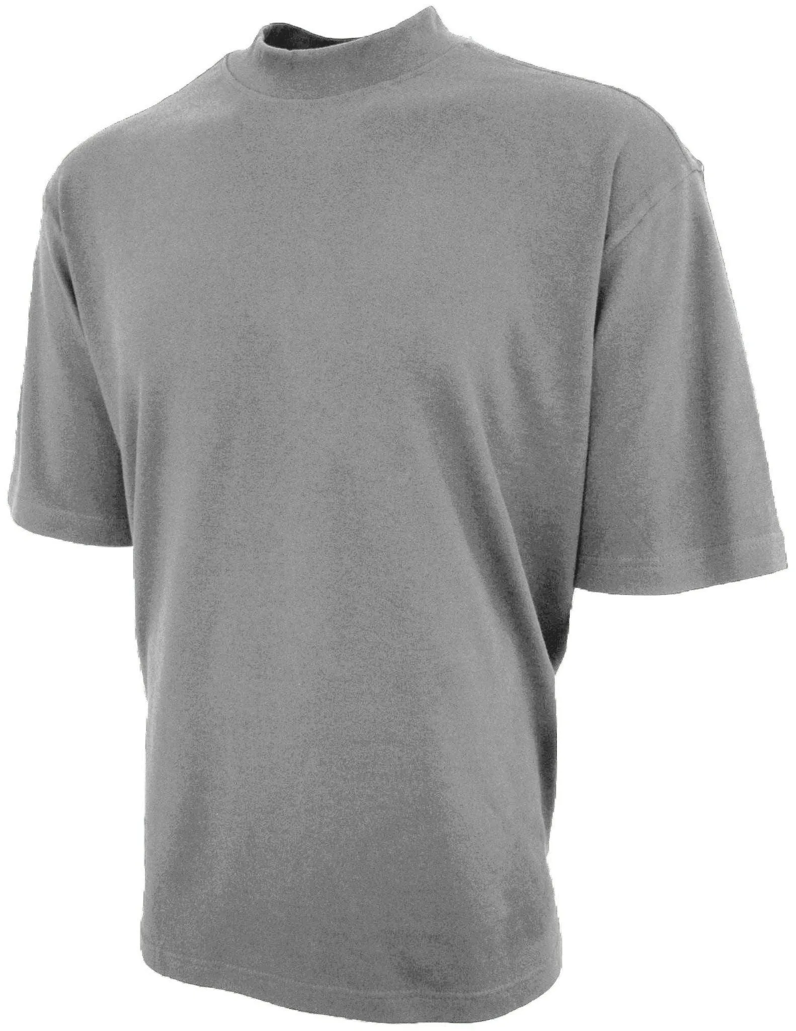 Good Life 100% Cotton Mens Heavyweight Short Sleeve Mock Turtleneck Shirt