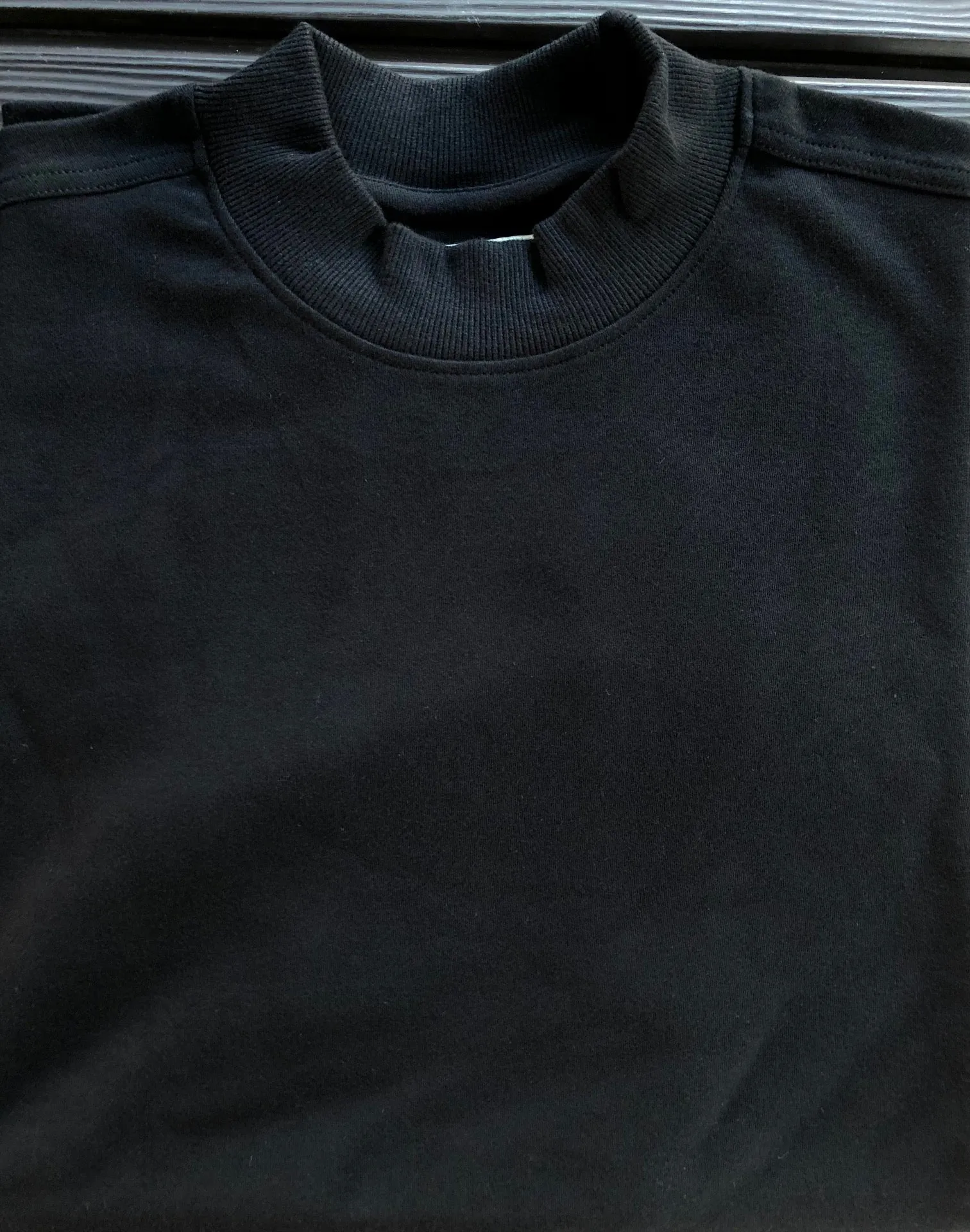 Good Life 100% Cotton Mens Heavyweight Short Sleeve Mock Turtleneck Shirt