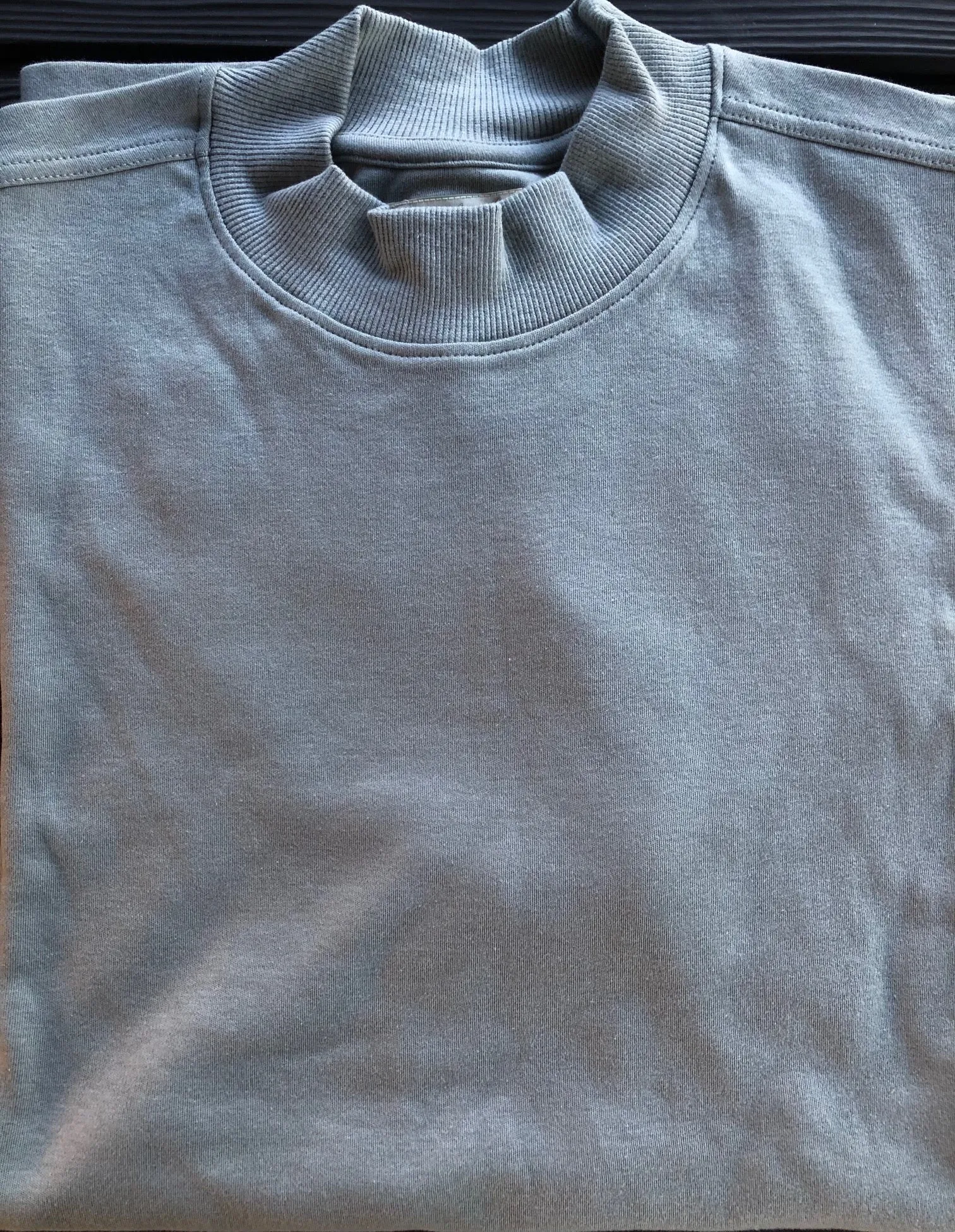 Good Life 100% Cotton Mens Heavyweight Short Sleeve Mock Turtleneck Shirt
