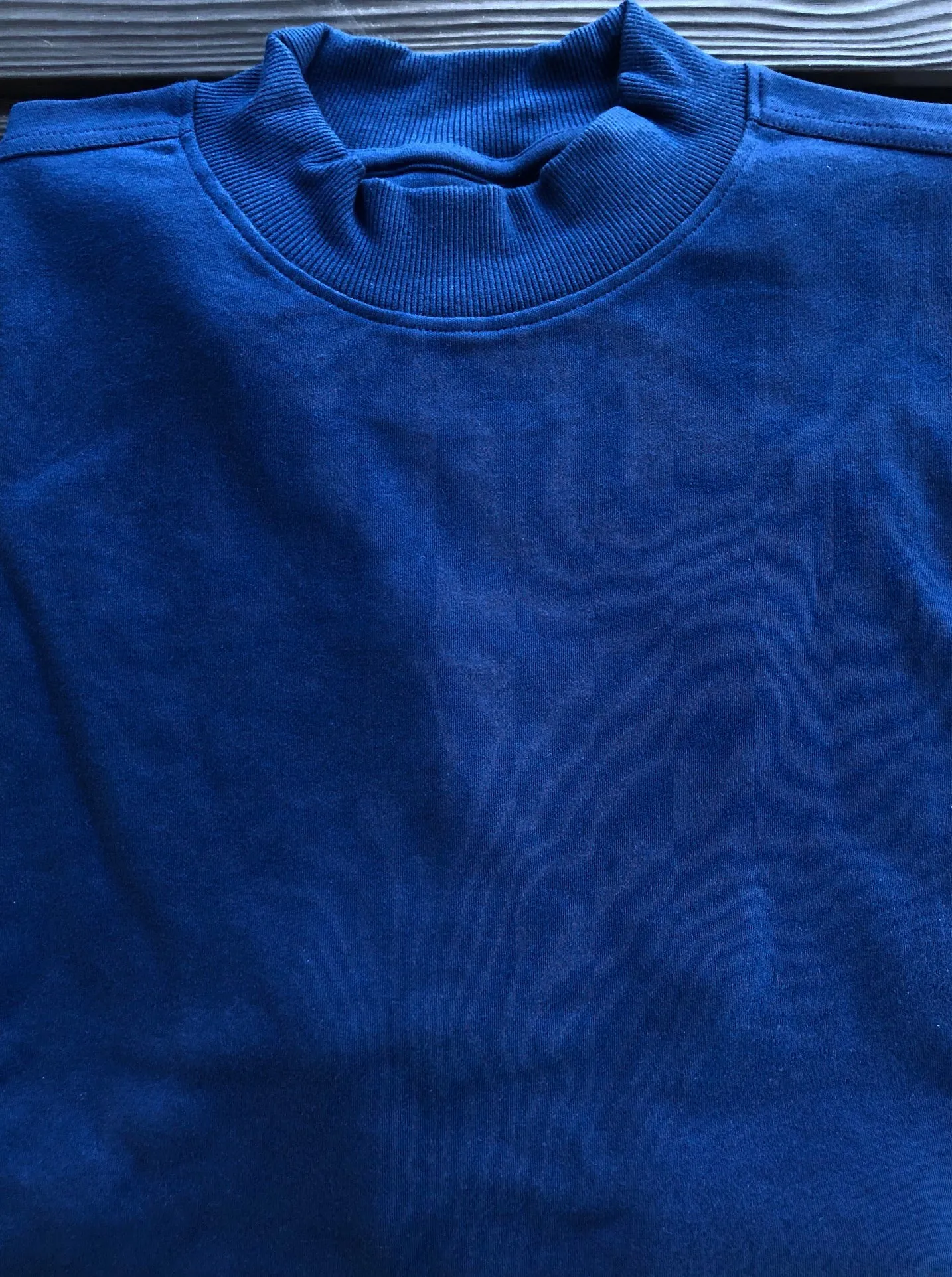 Good Life 100% Cotton Mens Heavyweight Short Sleeve Mock Turtleneck Shirt