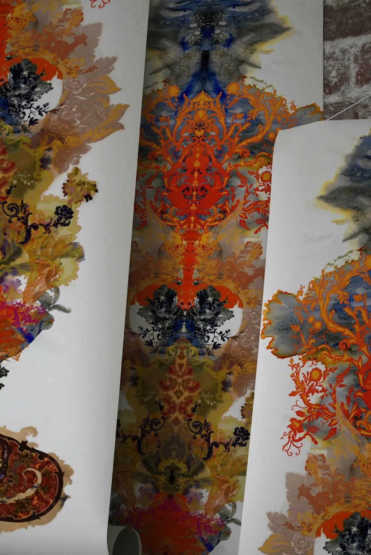 grand blotch damask wallpaper