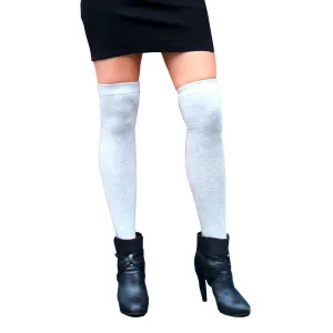 Gray Thigh High Socks