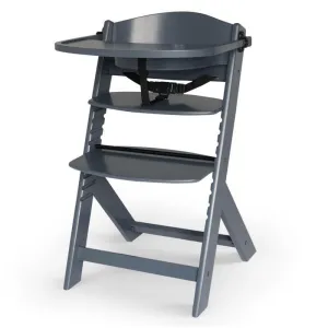Grow-with-Me Modern Eco-Wooden Highchair & Tray | Height Adjustable | Desk Chair | Slate Grey | 6m - 10 years