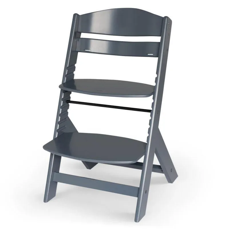 Grow-with-Me Modern Eco-Wooden Highchair & Tray | Height Adjustable | Desk Chair | Slate Grey | 6m - 10 years